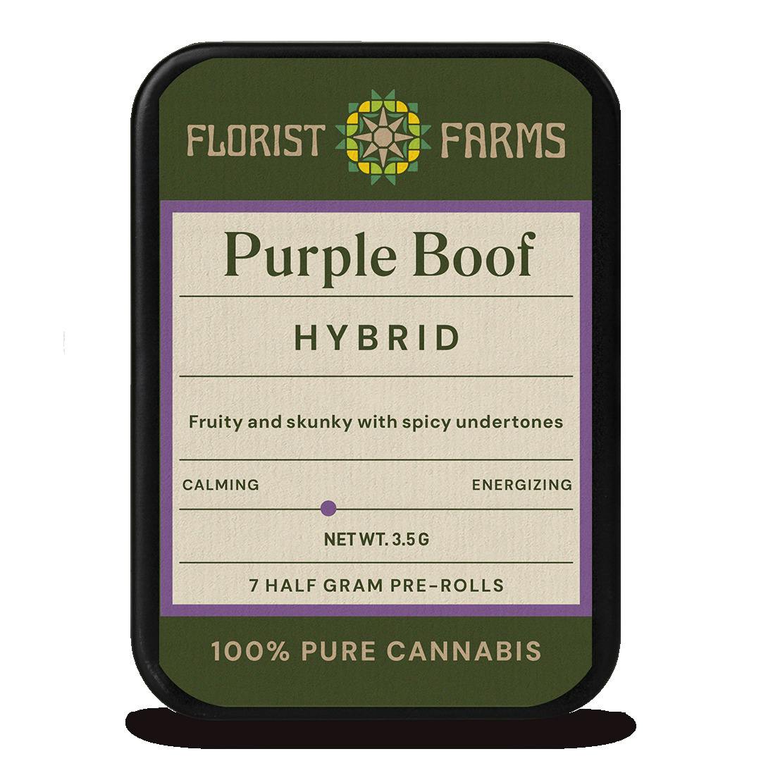 Florist Farms | Purple Boof Pre-Rolls | .5g 7-pack