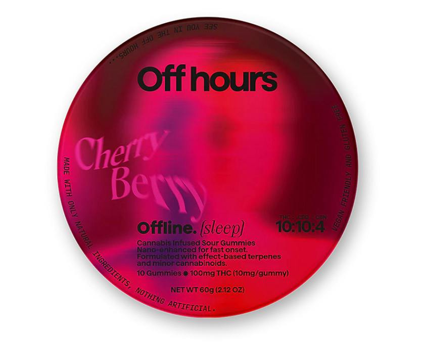 Off Hours | Offline Cherry Berry | THC:CBD:CBN Gummies | 10mg 10-count