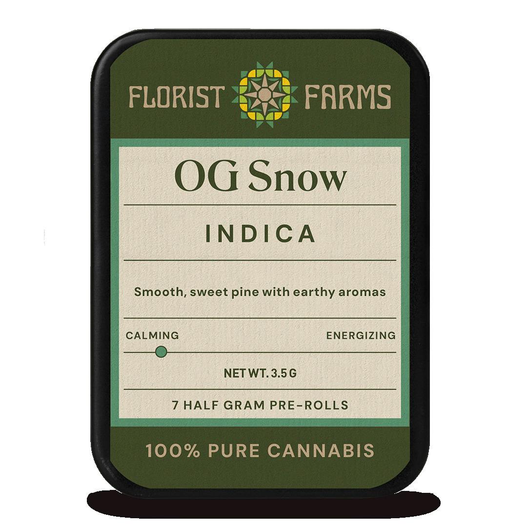 Florist Farms | OG Snow Pre-Rolls | .5g 7-pack