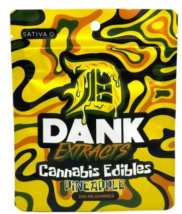 Dank Extracts-Pineapple 200mg Gummies