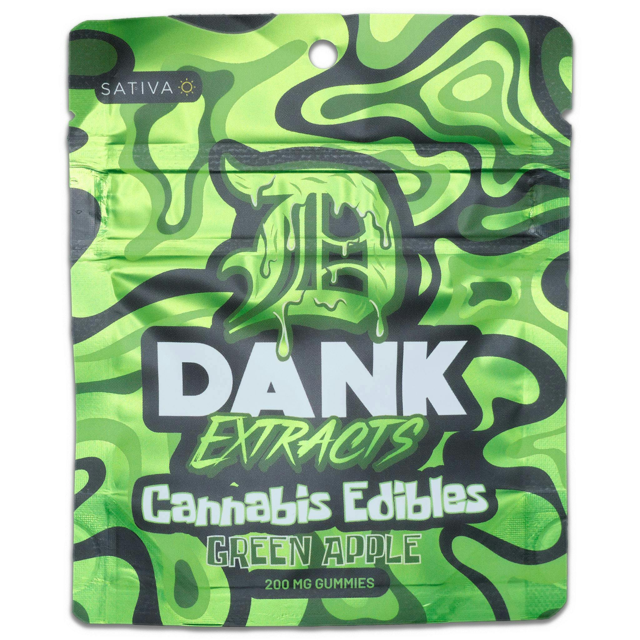Dank Extracts-Green Apple 200mg Gummies