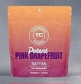 Thunder Canna Pink Grapefruit 200MG Gummies 4CT