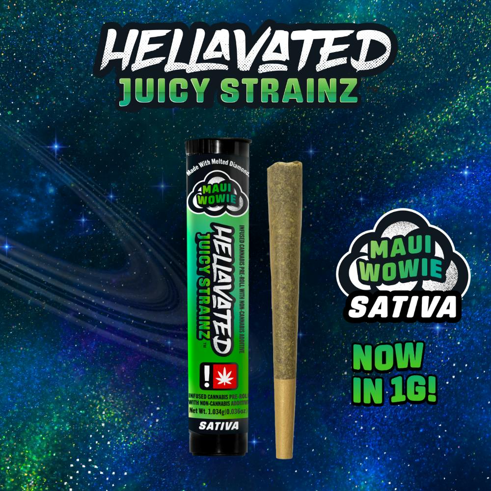 Hellavated - Maui Wowie - Juicy Strainz 1g