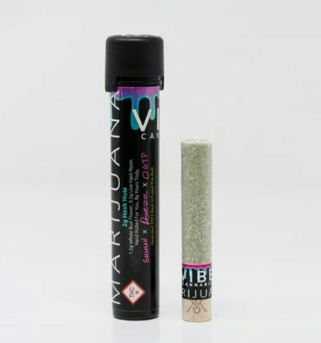 Vibe: Infused Pre-Roll | Rainbow Cream | Live Rosin Hash Hole