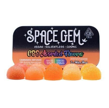 1:1 CBD SPACE DROPS-SOLVENTLESS GUMMY-10PK-(100MG CBD/100MG THC)
