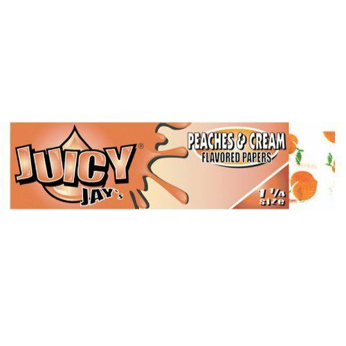 Juicy Jay's Flavored Rolling Papers - Peaches & Cream (1¼" or 79mm) | Acces by Juicy Jay's