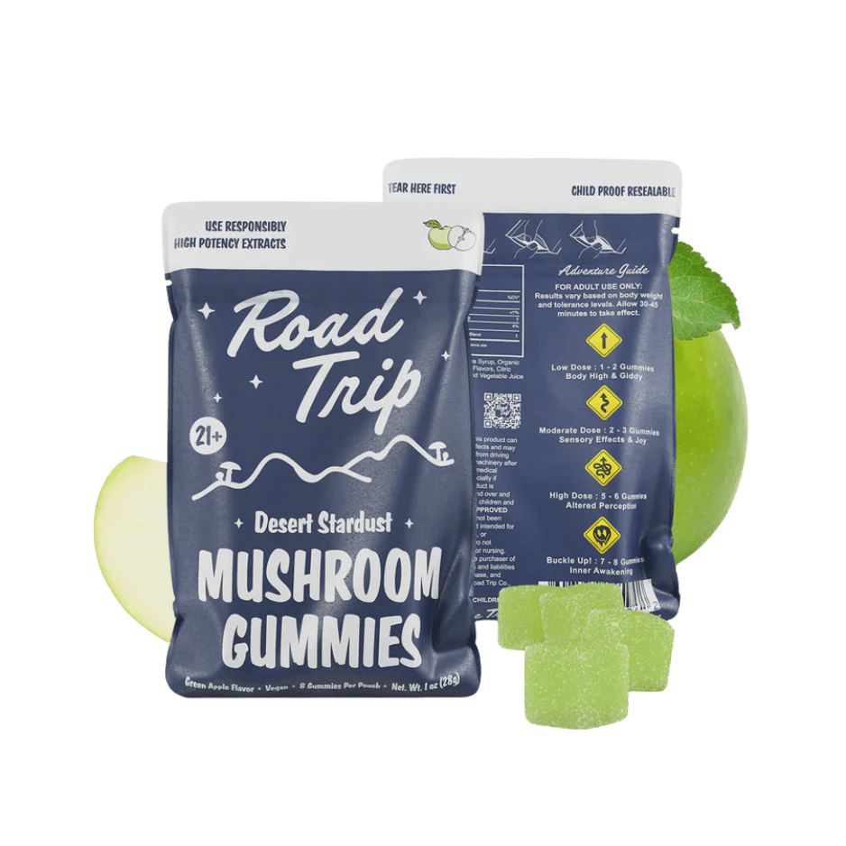 Road Trip Green Apple Desert Stardust Mushroom Gummies