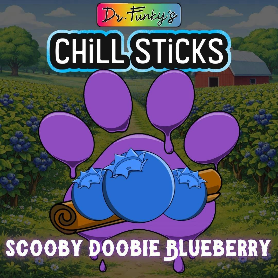 [Pre-Roll Infused] Dr. Funky's Chill Stick Scooby Doobie Blueberry 0.6g [Indica]