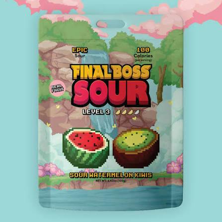 Final Boss Sour Gummy - Watermelon Kiwi