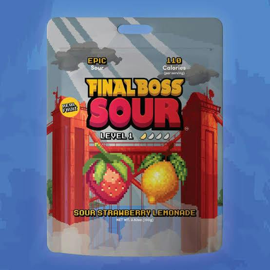 Final Boss Sour Gummy - Strawberry Lemonade