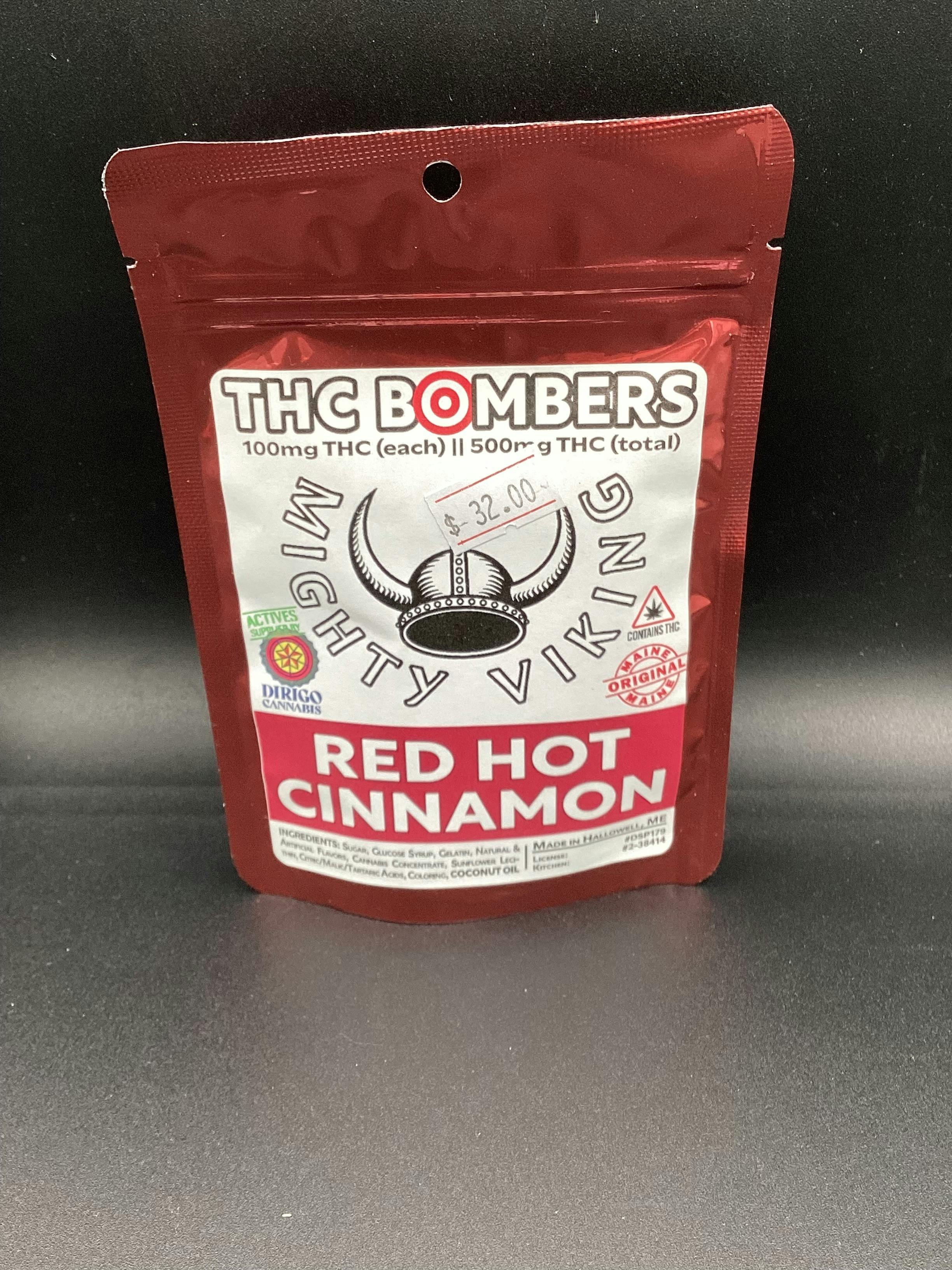 Mighty Viking 100mg THC Bombers - Red Hot Cinnamon by Mighty Viking