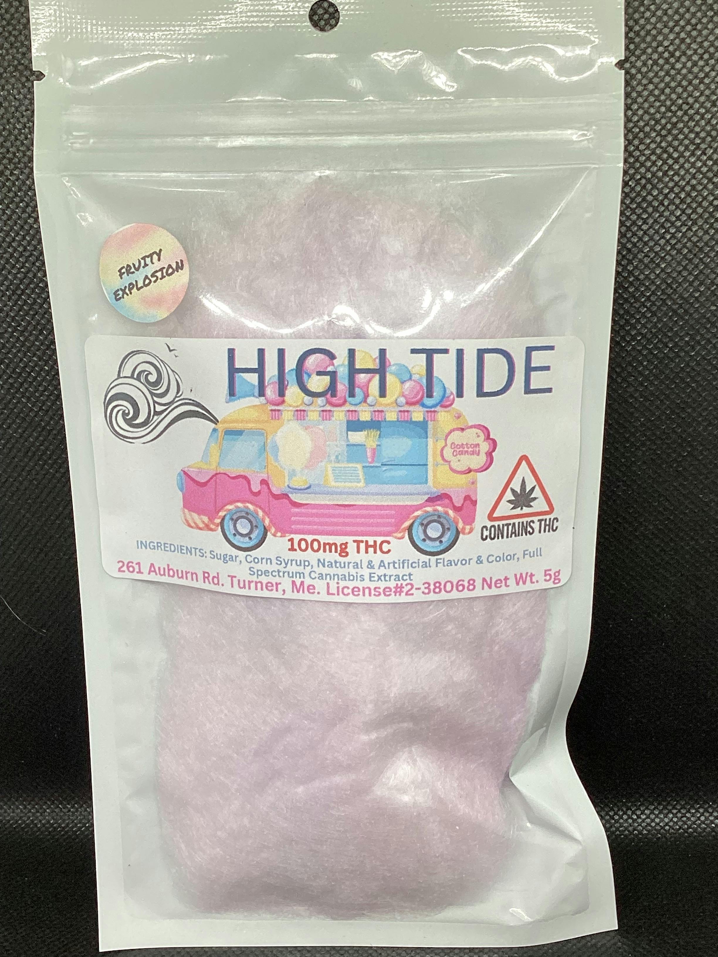 High Tides- Fruity Explosion- Cotton Candy- 100MG