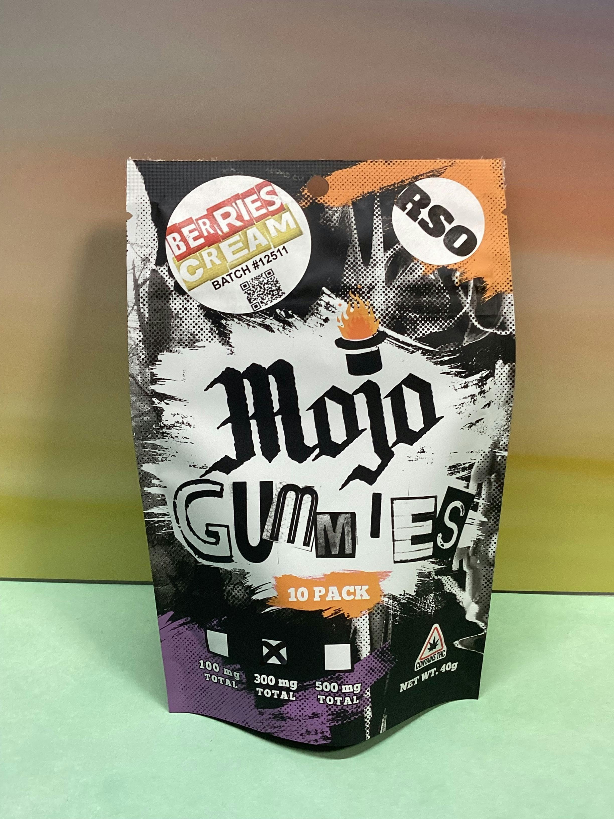 Mojo Medibles | Berries & Cream Gummies | 300mg | 10ct | 30mg/ea by Mojo Medibles
