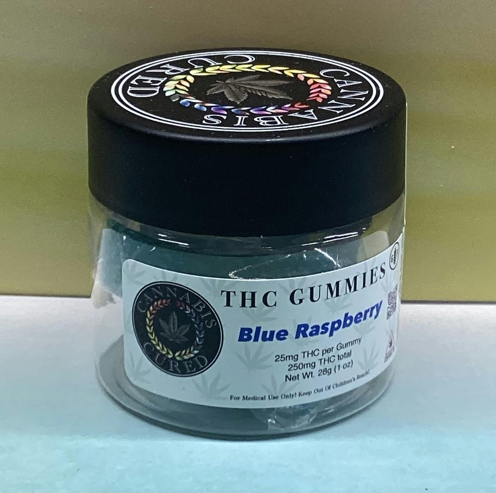 Cannabis Cured- Blue Raspberry- Gummies- Nano- 250mg