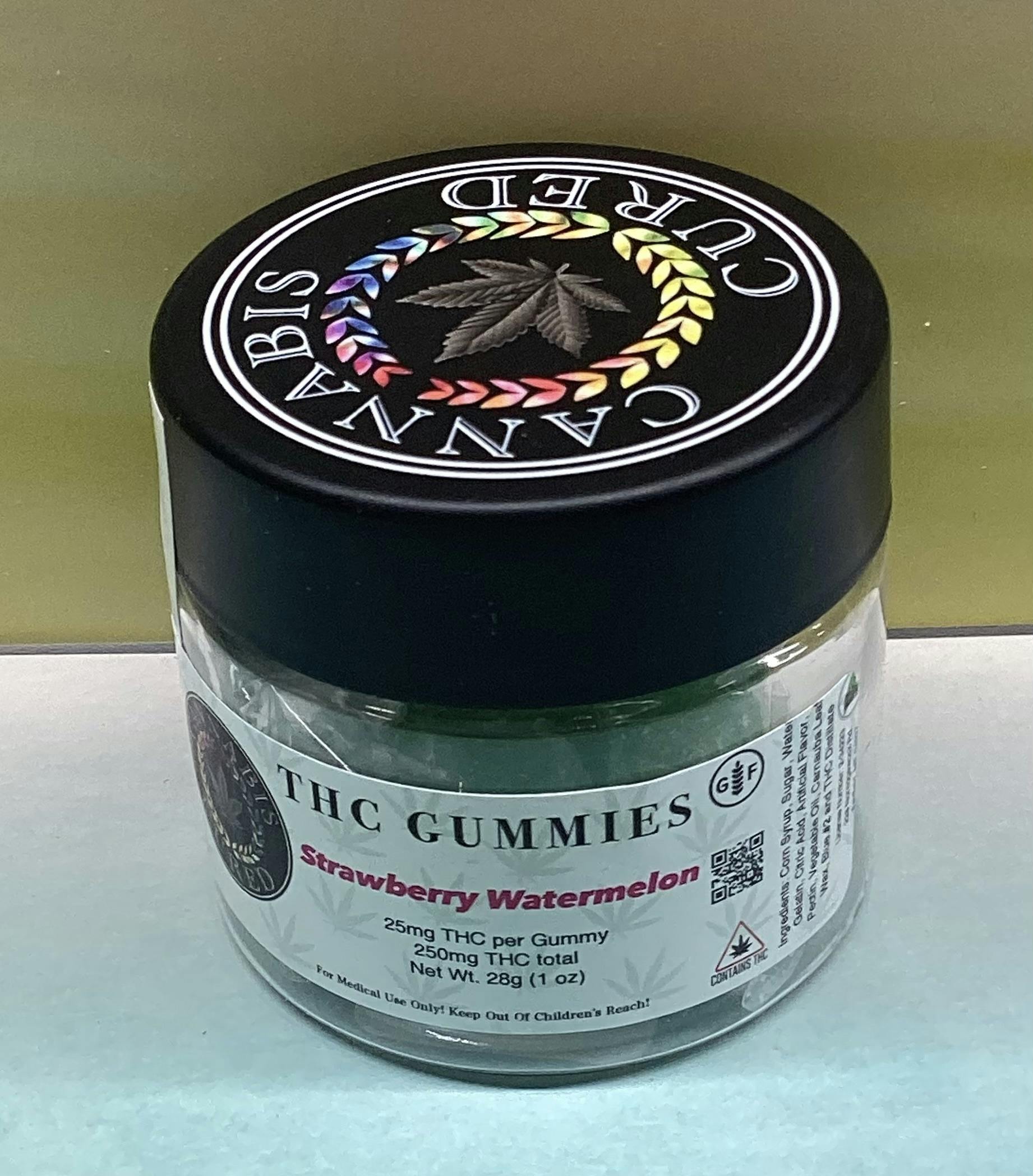 Cannabis Cured- Strawberry Watermelon- Gummies- Nano- 250mg