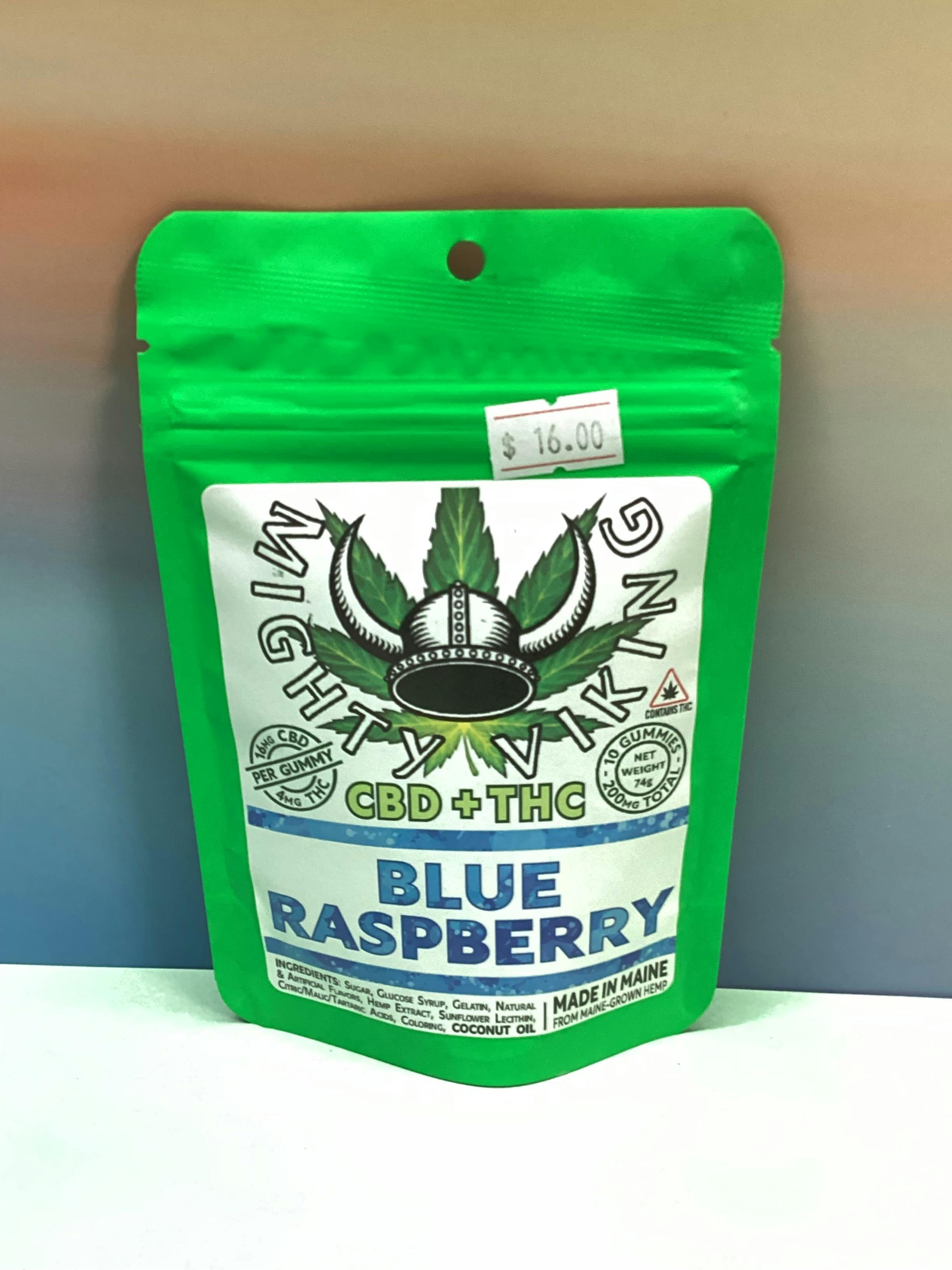 Mighty Viking- Blue Raspberry- Good Time- CBD/THC- 200mg