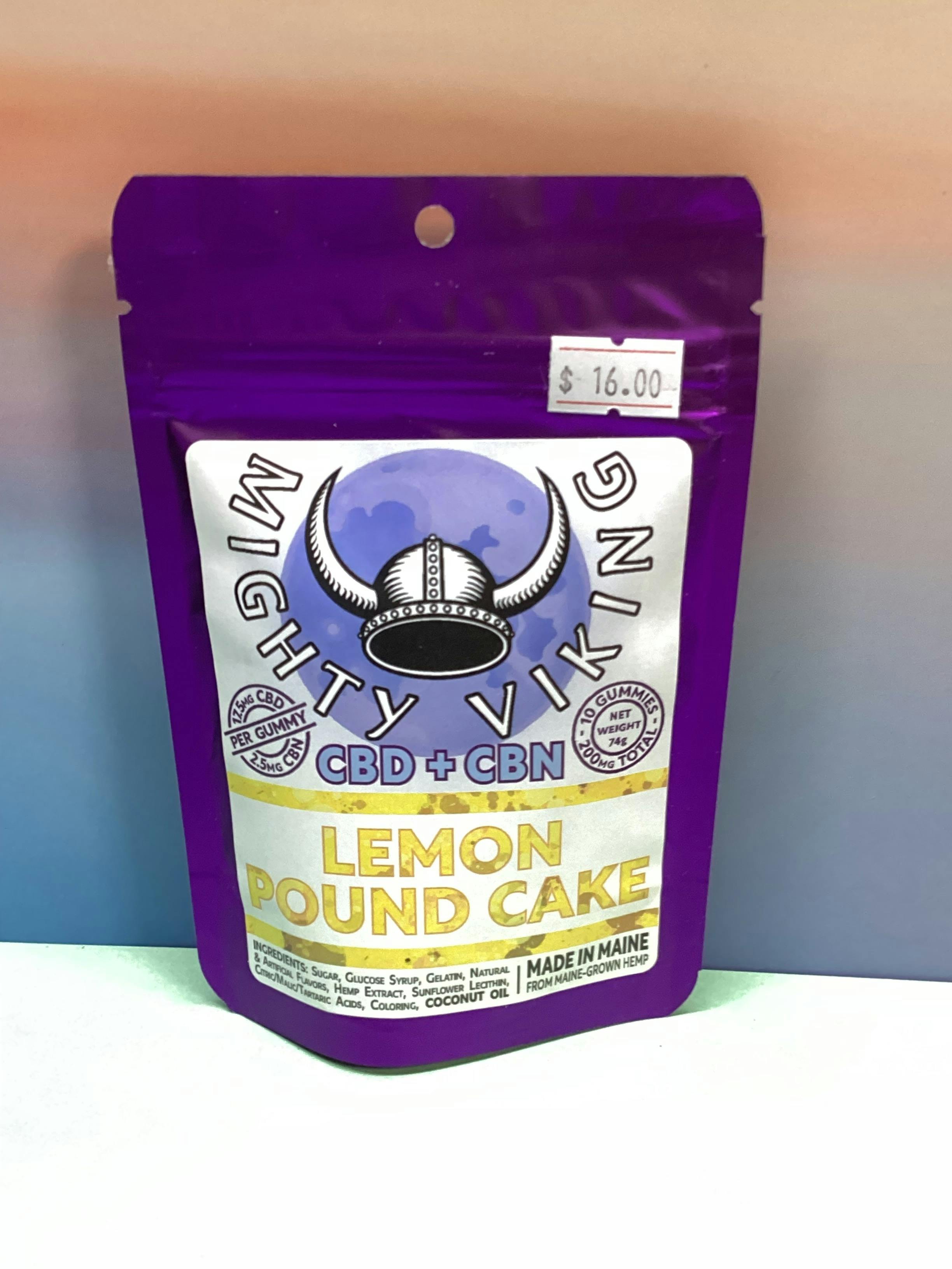 Mighty Viking- Lemon Pound Cake- Night Time- CBD/CBN- 200mg