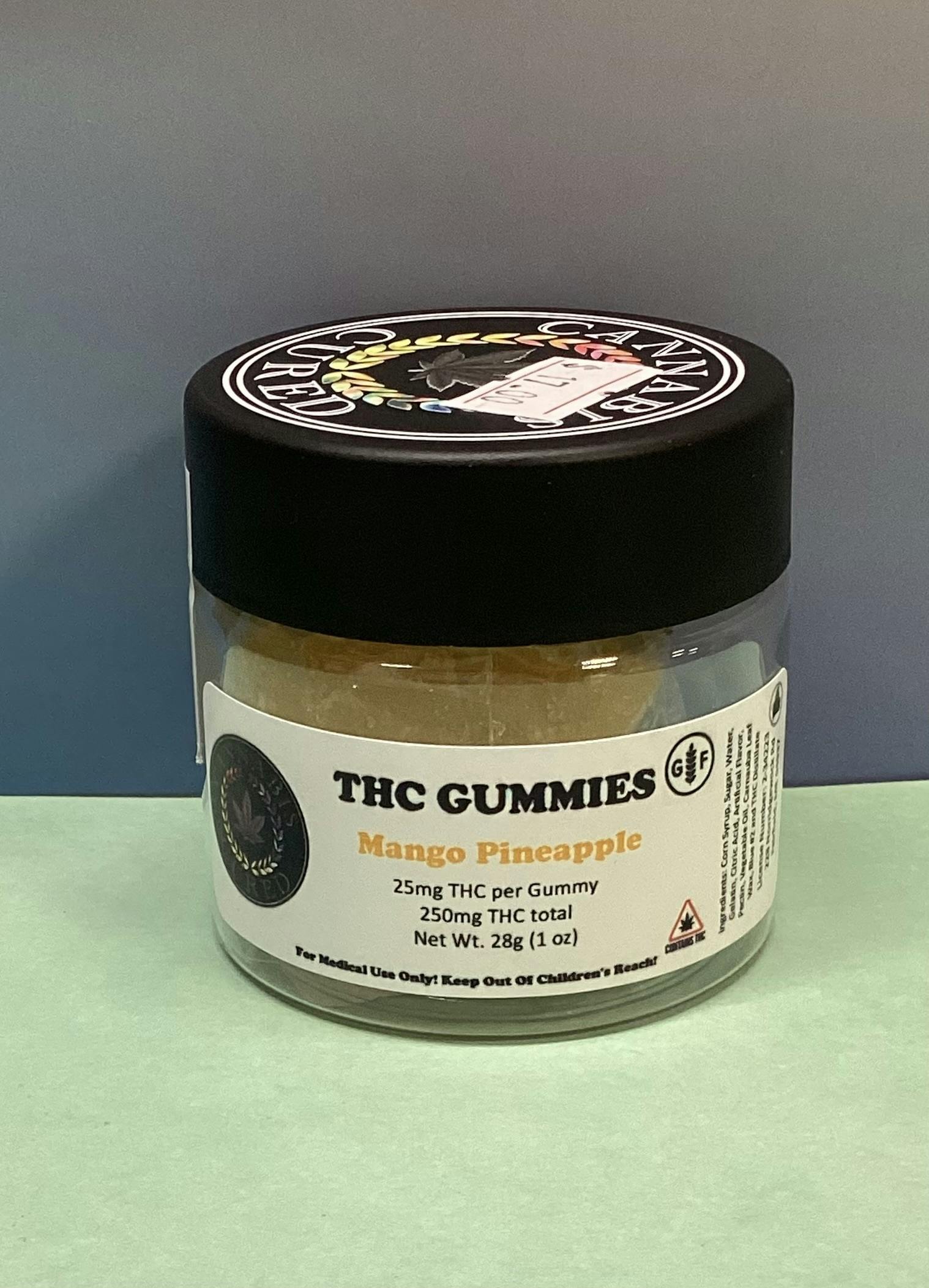 Cannabis Cured- Mango Pineapple- Gummies- Nano- 250mg