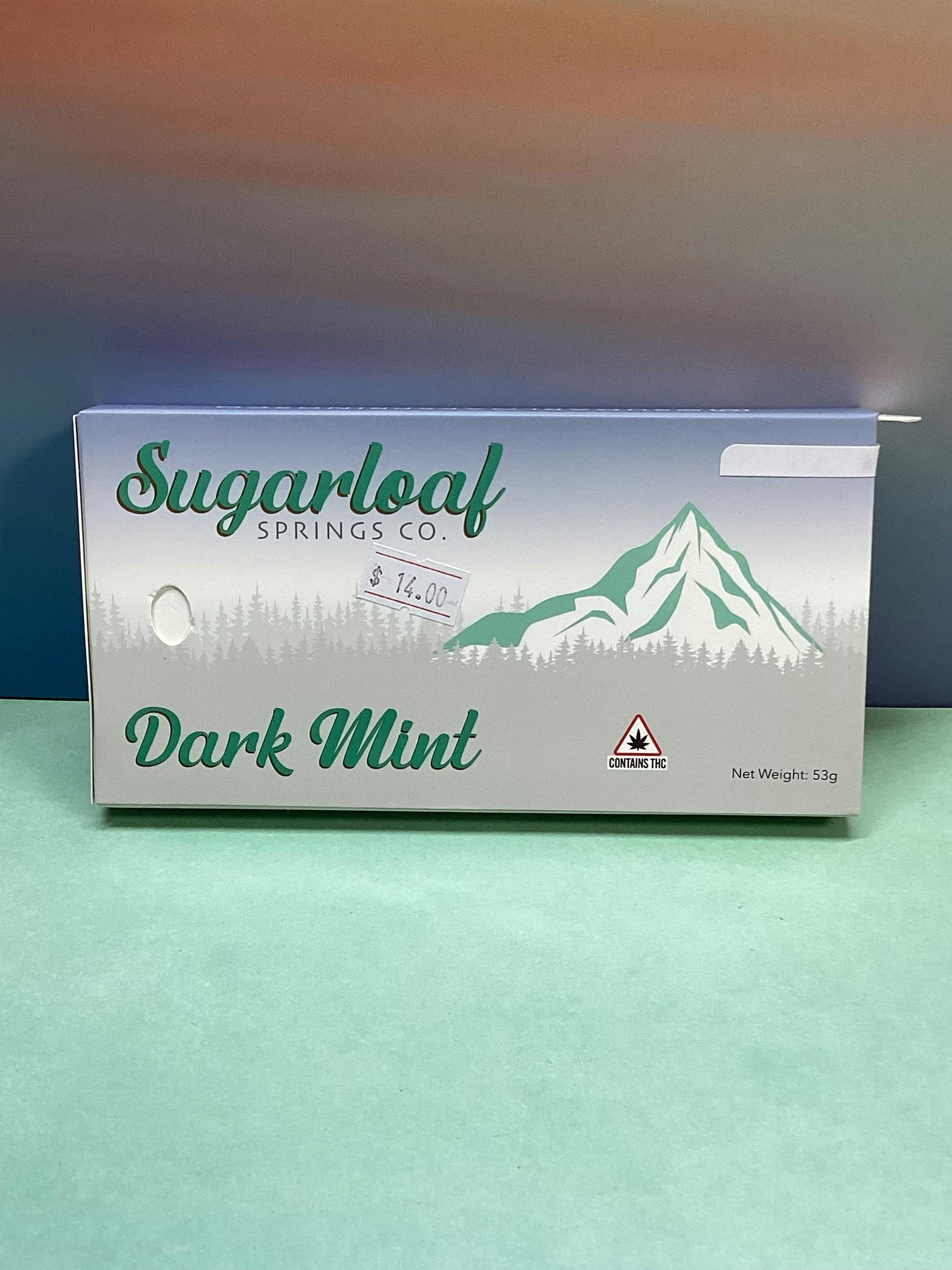 Cannabis Cured- Dark Chocolate Mint- Chocolate Bar- Nano- 100mg at Vargas Farm