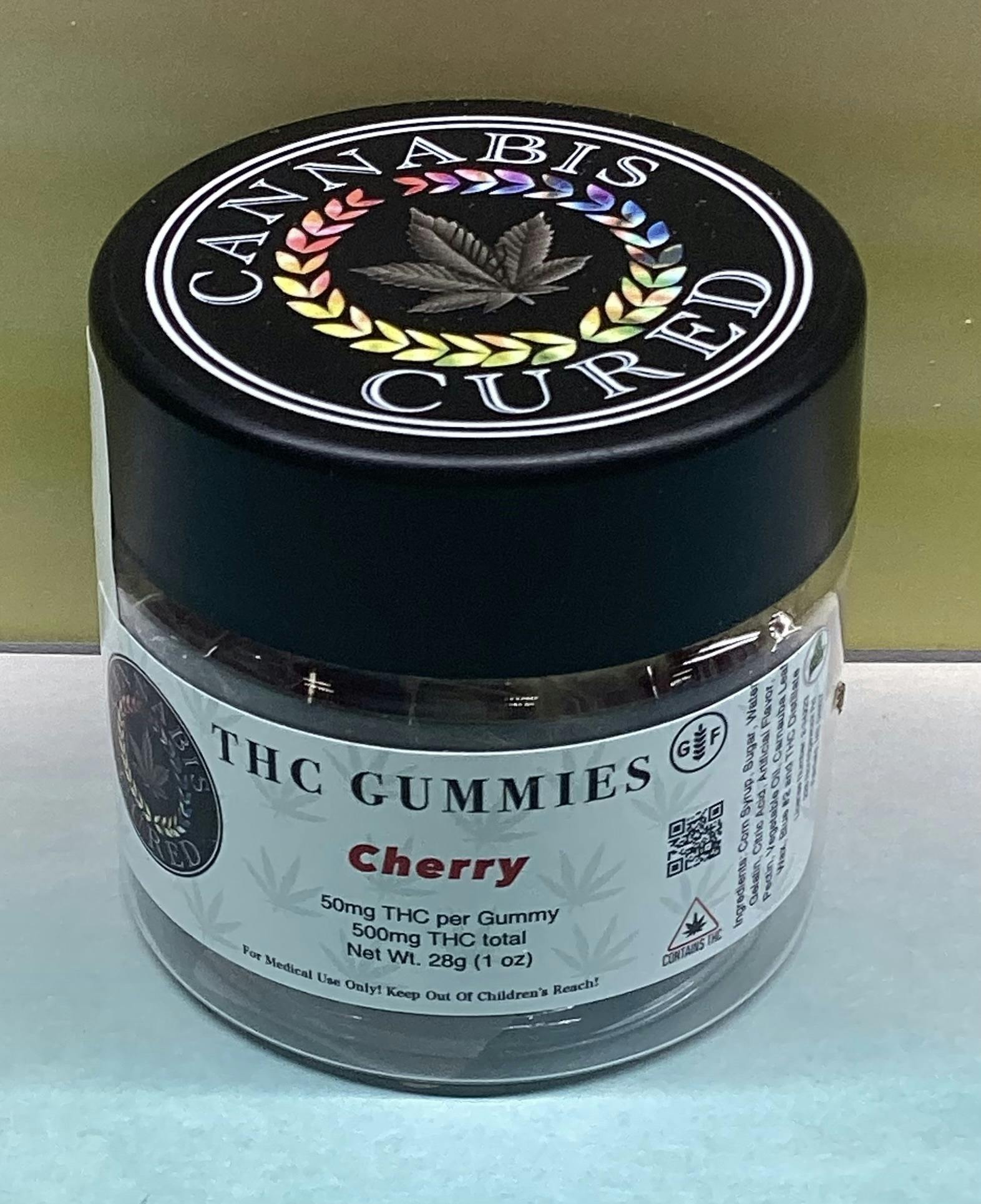Cannabis Cured- Cherry- Gummies- Nano- 500mg