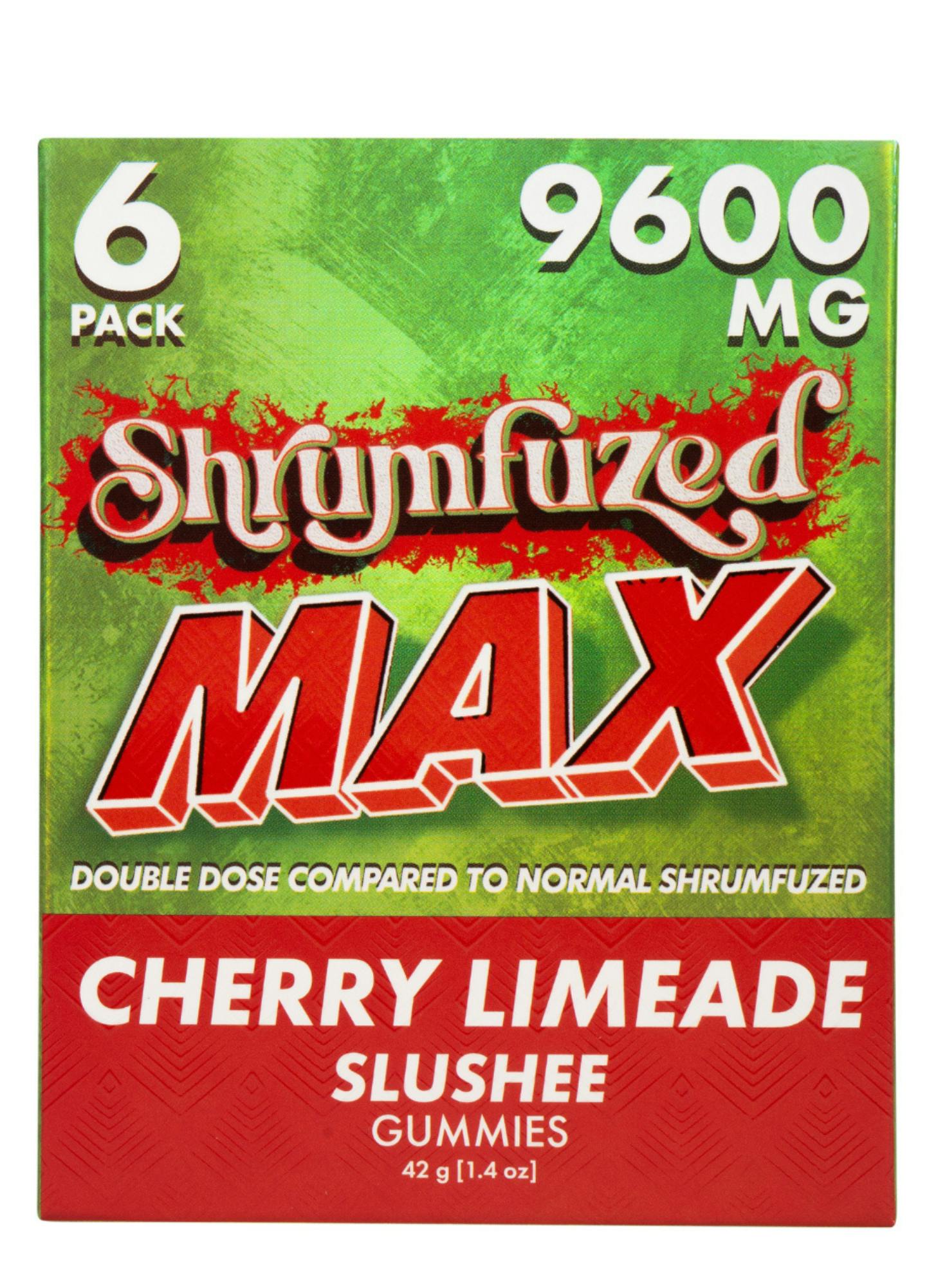 Marketing Wholesale- Cherry Limeade Slushie- Shrumfuzed - MAX Mushroom Gummies 6ct- 1600mg