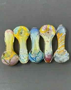 Dragon Cartel - 2.5 in. Fumed Frit Hand Pipe