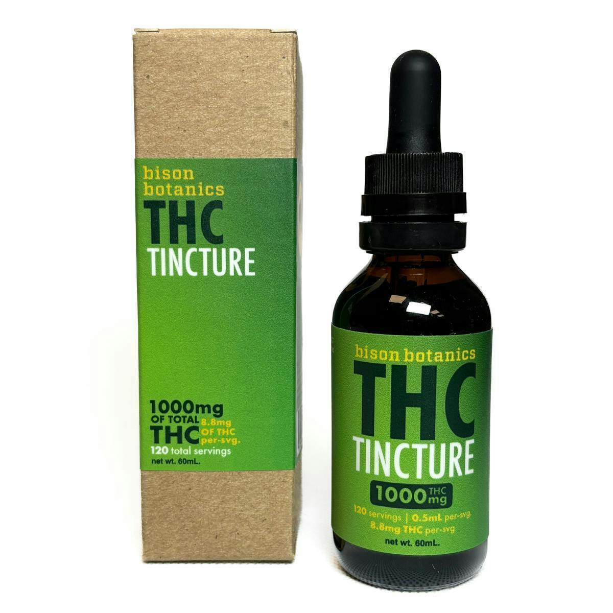 Bison Botanics| THC Tincture | Tinctures | 60 ml at Toke Lane Cannabis Dispensary - Buffalo