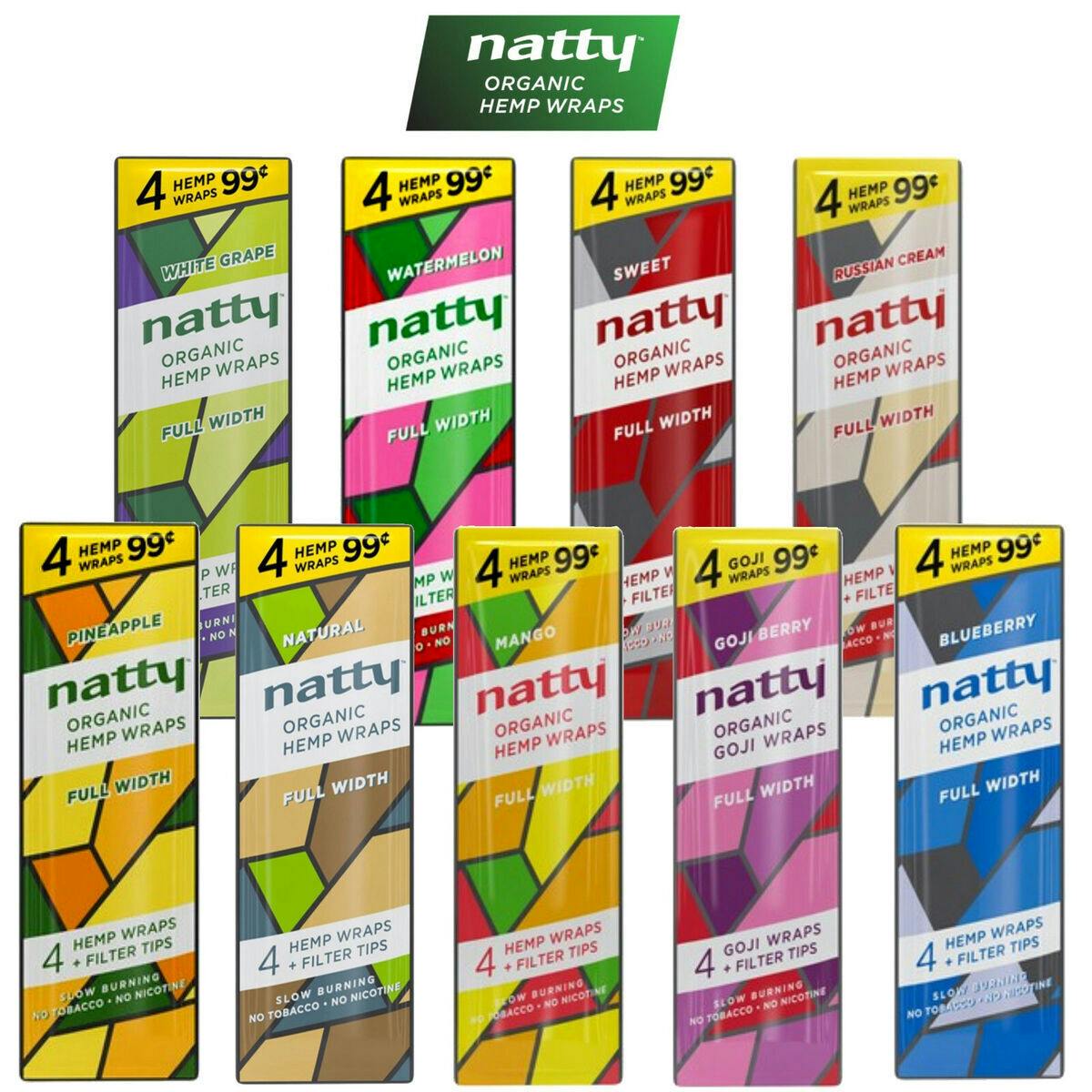 Natty Organic Hemp Wraps| 4pk| Dark at Toke Lane Cannabis Dispensary - Buffalo