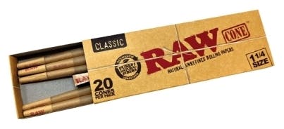 Raw | Classic - 1 1/4 Cones | 20pk
