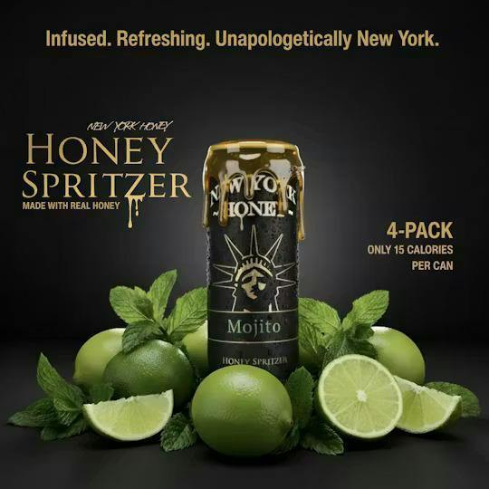 New York Honey | Mojito Honey Spritzer | Beverages | 4pk | 10mg each