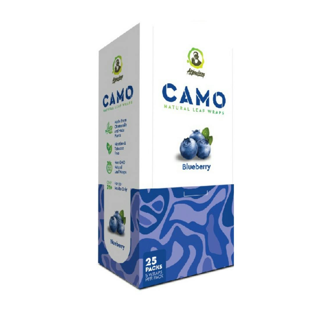 CAMO Natural Leaf Wraps Blueberry pack of 5