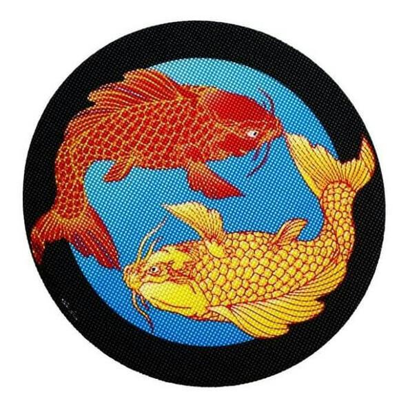 Rollin Budz 8 Inch Circle Dab Mat Coy Fish