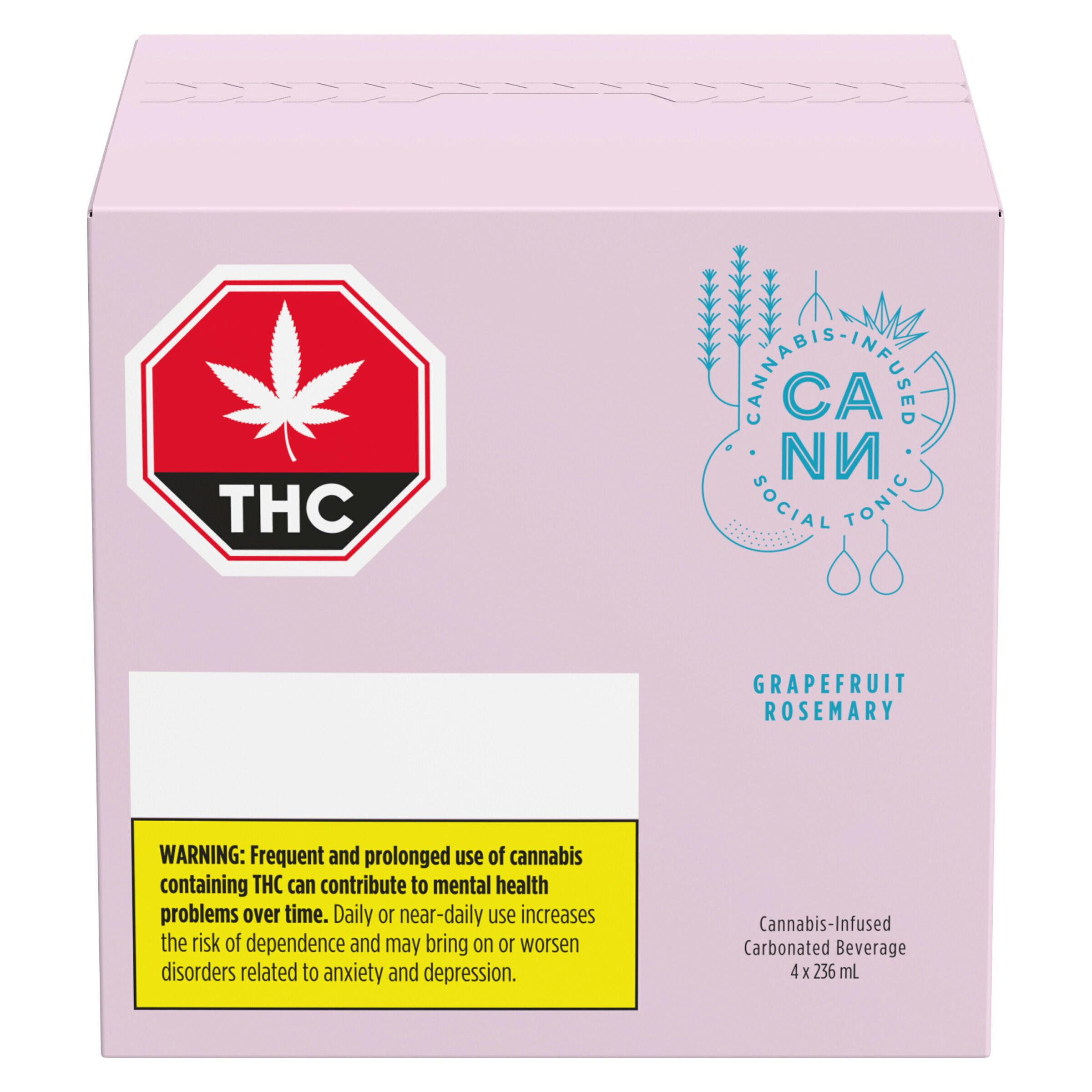 Cann Social Tonic - Grapefruit Rosemary - Blend - 4 Pack