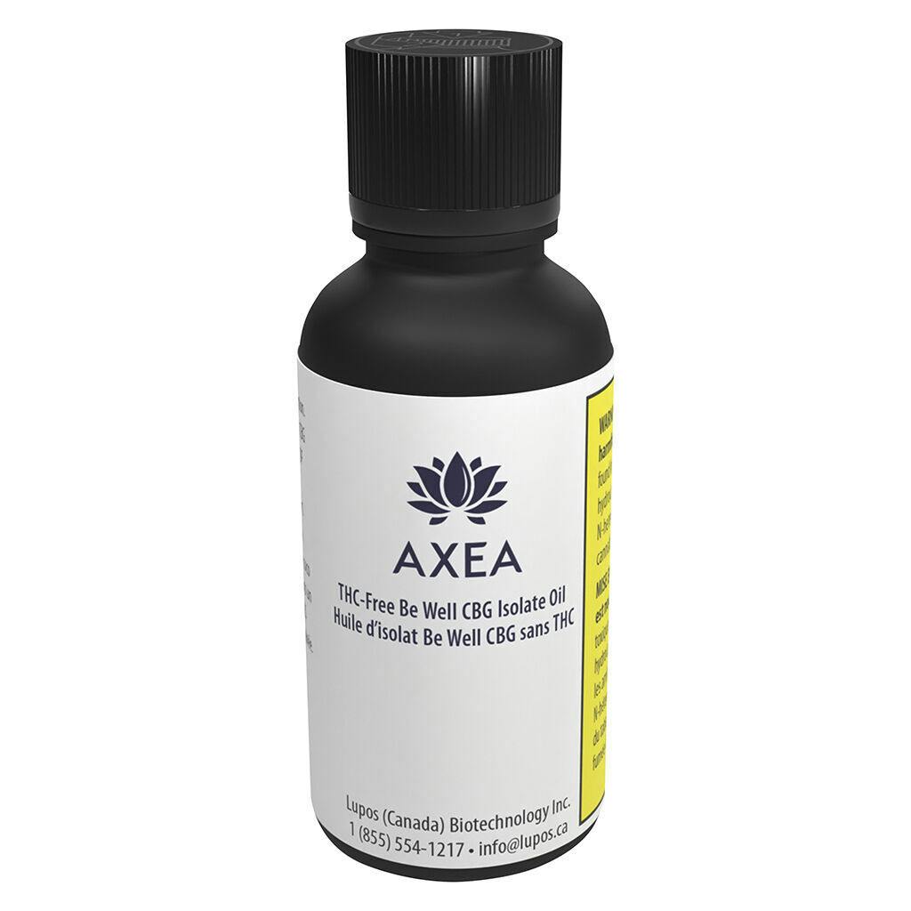 AXEA - THC-Free Be well CBG Isolate Oil - Indica - 30ml