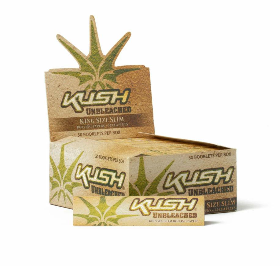 Kush - Unbleached King Size Slim Rolling Papers