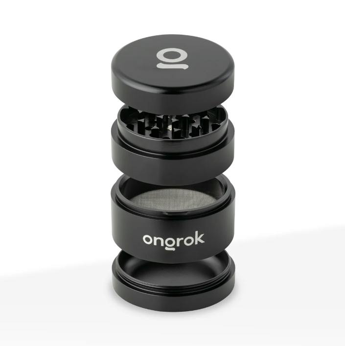 Ongrok 4pc Aluminum Grinder - Black
