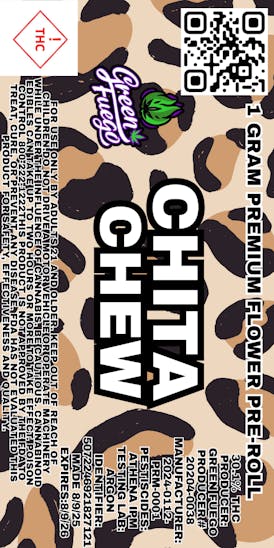Chita Chew| 1G Pre-roll| Green Fuego