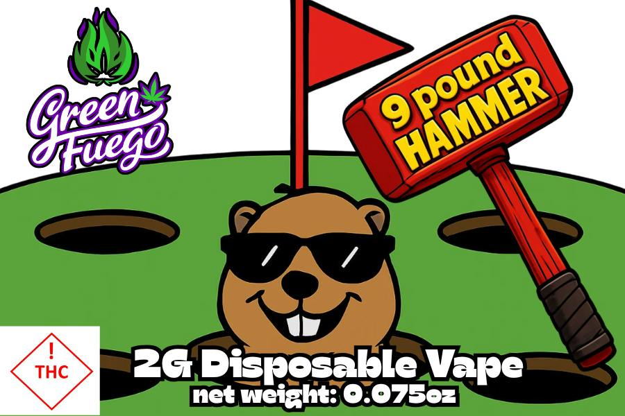 9lb Hammer | 2G Dispo | Green Fuego
