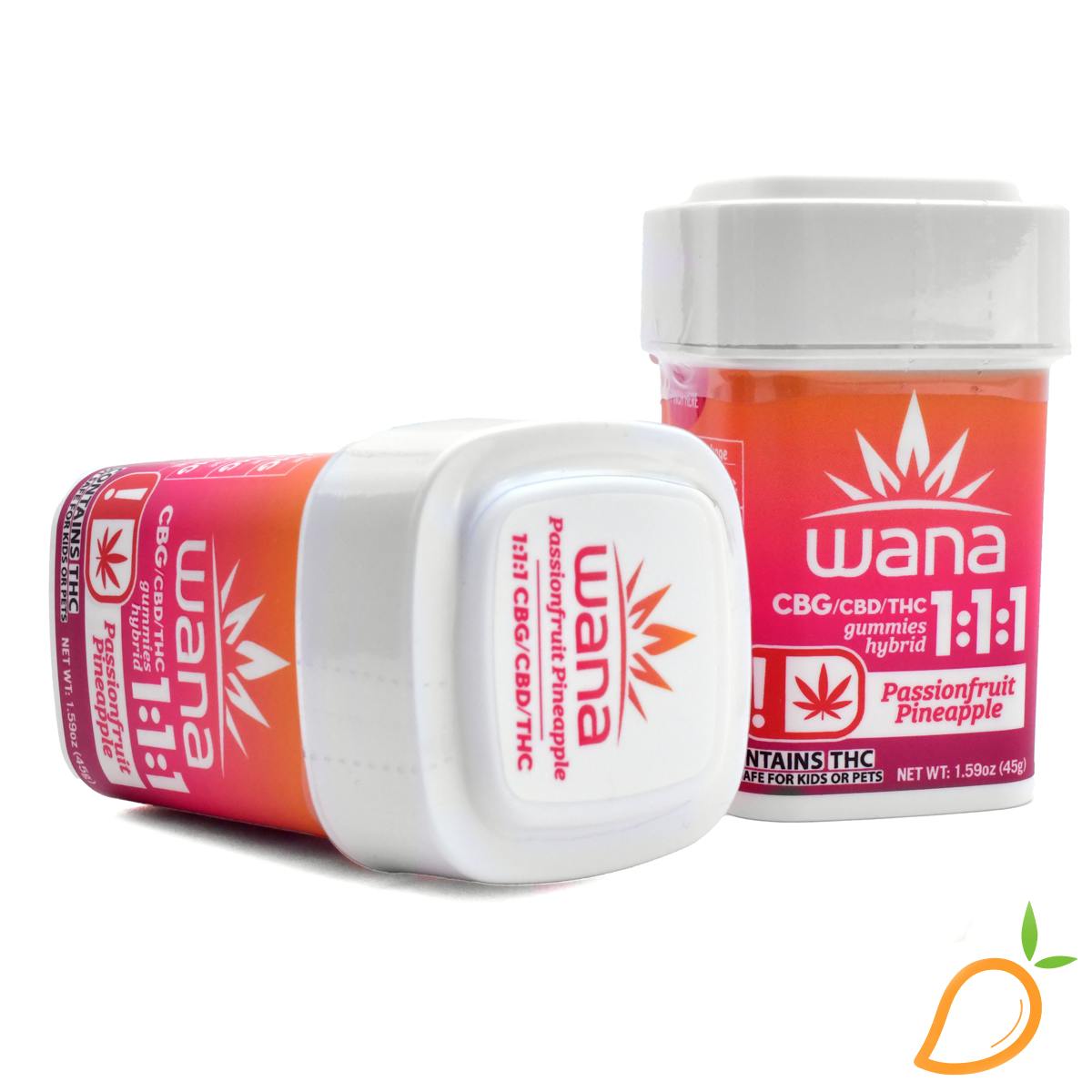 100mg 1:1:1 THCV/THC/CBG Clementine Shine Quick Lift Gummies Wana
