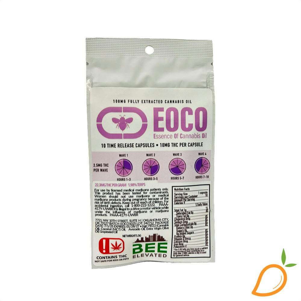 140mg 10pk EOCO Capsules Bee Elevated
