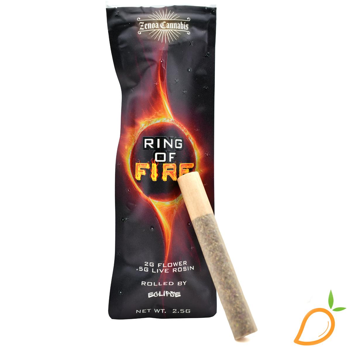 2.5g SF Z OG Ring Of Fire Rosin Infused Preroll Zenoa Cannabis