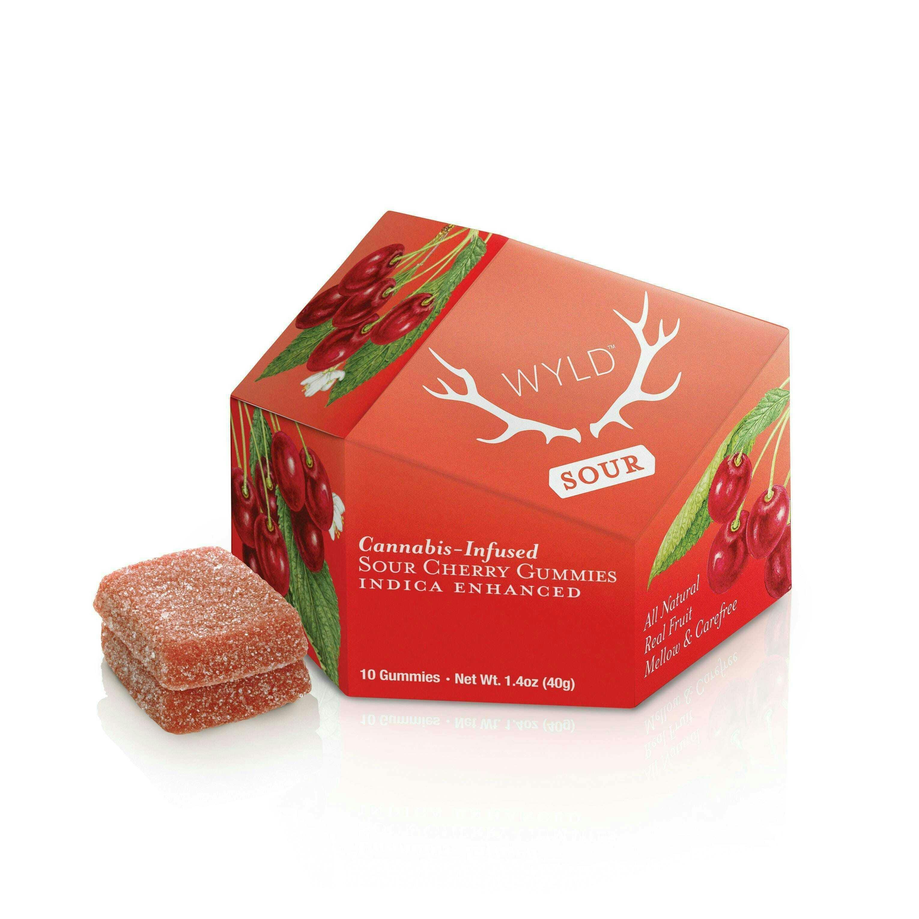 WYLD Sour Cherry: 100mg Gummies