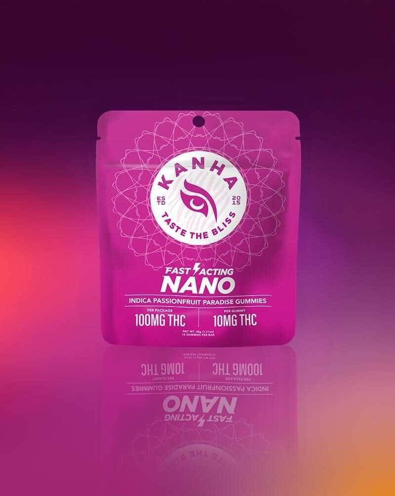 KANHA - Passionfruit Paradise: NANO - 100mg Gummies