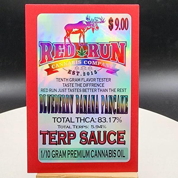 Terp Sauce - 1/10 G Blueberry Banana Pancake - RRDRN5 at Red Run Cannabis Cultivators