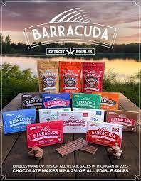 Detroit Edibles | Barracuda Bar | Dark Chocolate | THC Infused Chocolate | 200mg