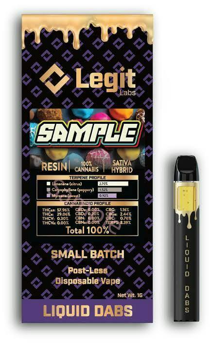 Legit Labs | Red Hot Cap Junky | Post-less Cured Resin Disposable Vape | 1g