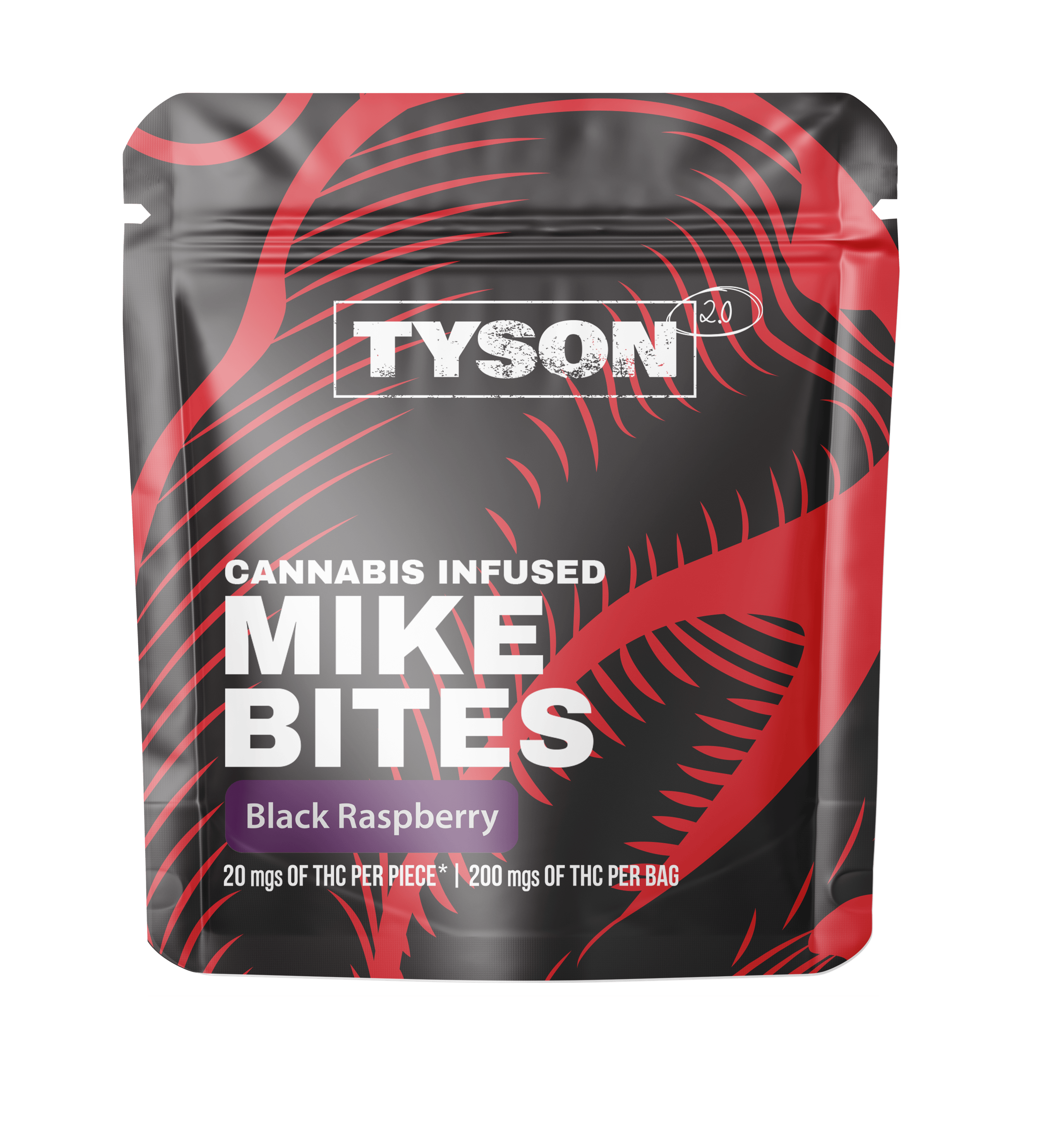 Tyson 2.0 | Marionberry Night Bites | Mike Bites THC Gummies | 200MG