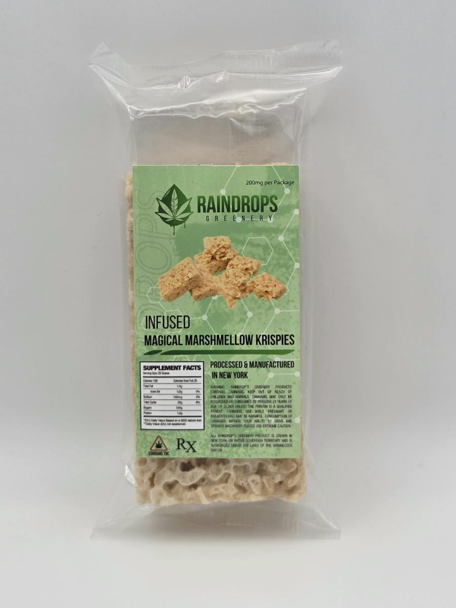Cannabis Rice Crispy Treats at Raindrops Greenery