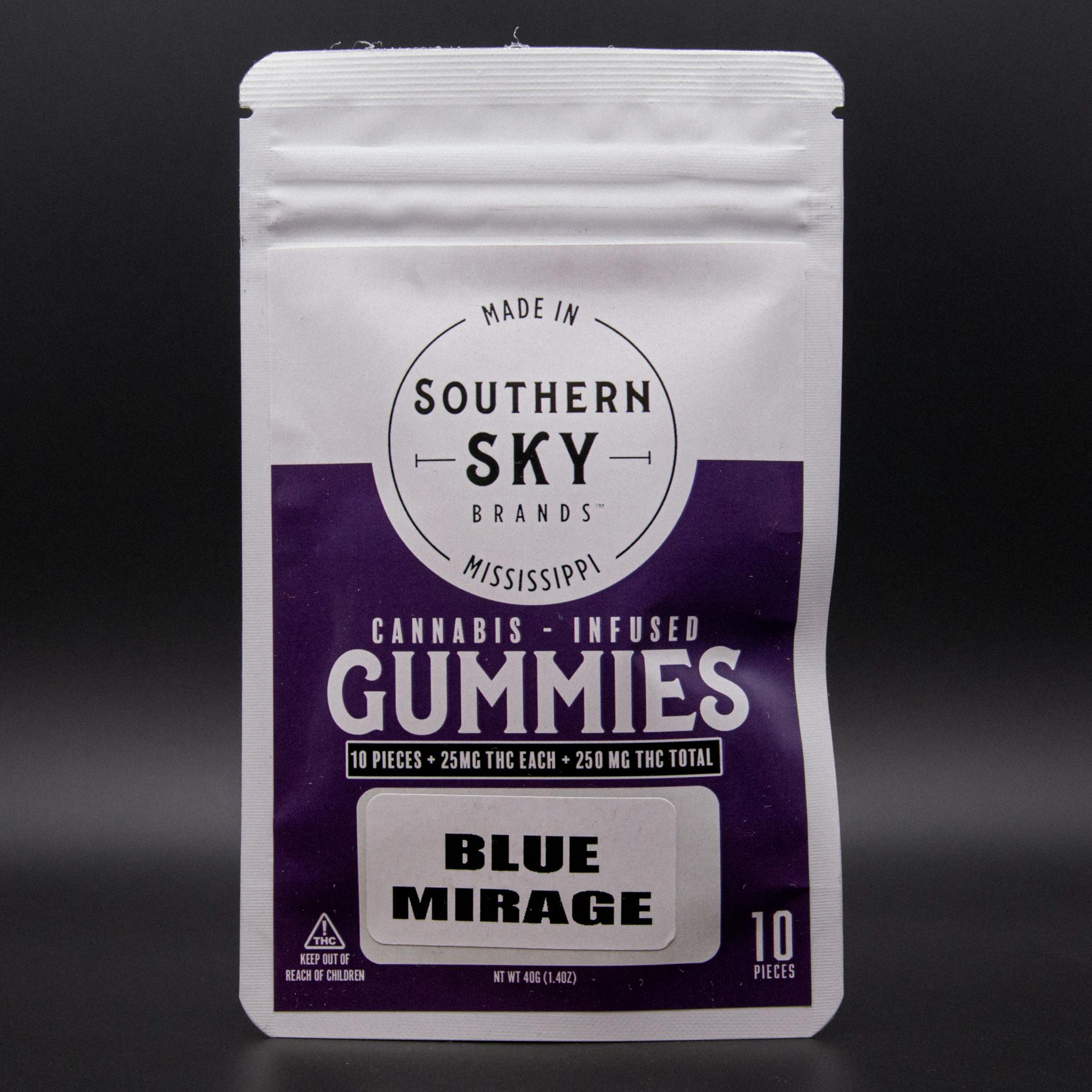 Southern Sky | Blue Mirage Gummies | 250mg | 10ct | 25mg/ea by Southern Sky Brands