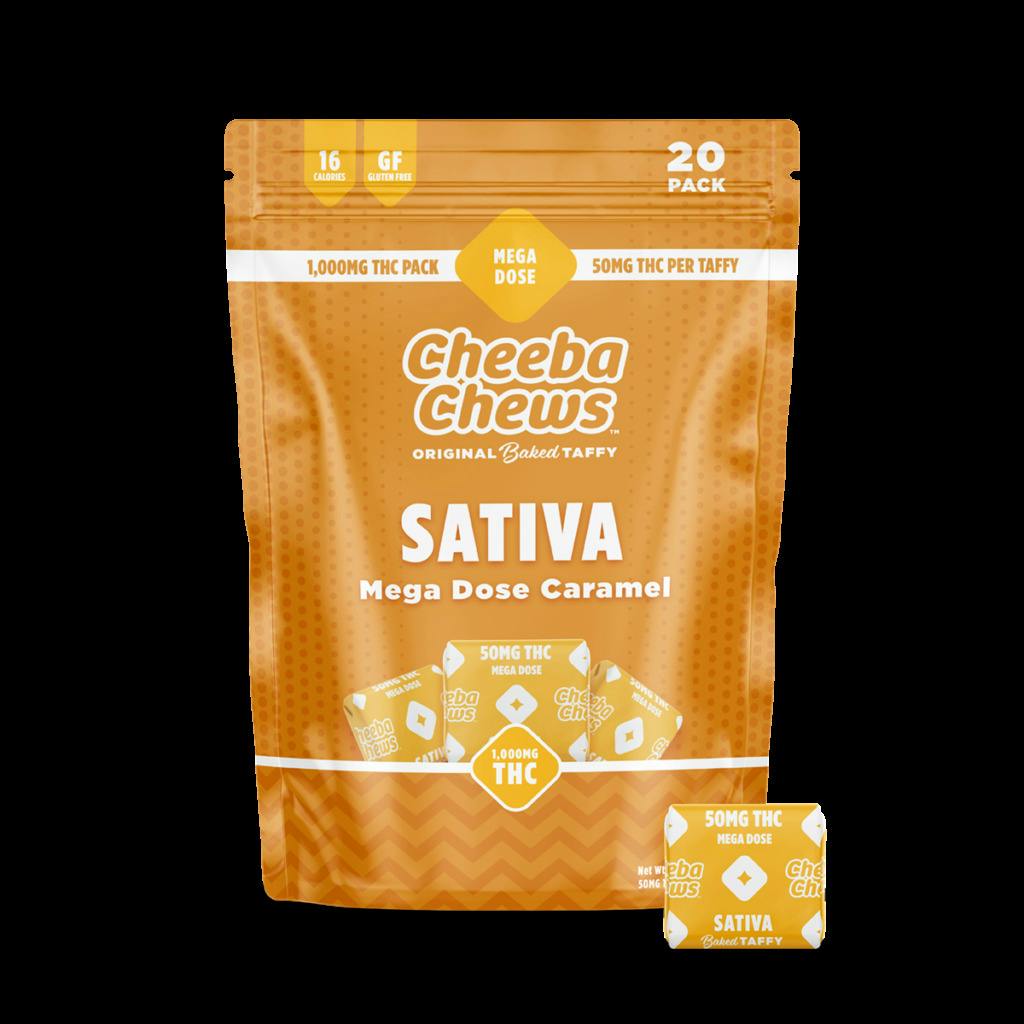 Cheeba Chews | 1000mg | Mega Dose Caramel | Taffy | 20pk cannabis product